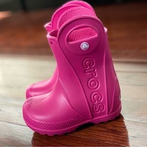 Crocs Kids "Handle It" Rain boots, new out of packaging